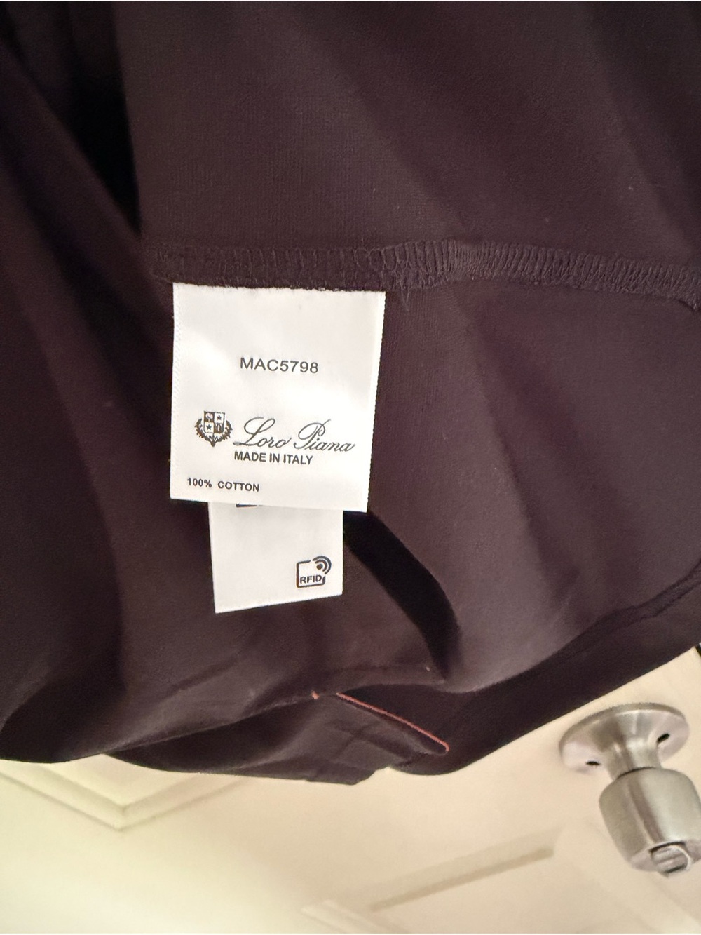 Loro Piana Black Short Sleeve Crew Neck Tee - Picture 4 of 5